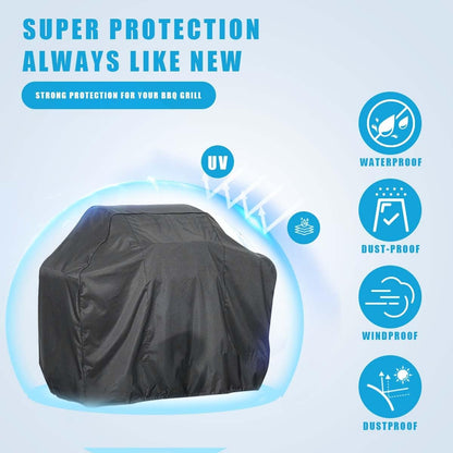 BBQ Grill Barbeque Cover Anti-Dust Waterproof Weber Heavy Duty Charbroil BBQ Cover Outdoor Rain Protective Barbecue Cover