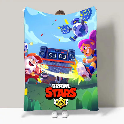 Game B-Brawl S-Stars FPS Strategy Blanket Design Lightweight  For Dorms, Naps, Living Room, Office,Sofa,All-Season