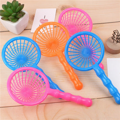 3/6/12PCS Mini Fun Summer Beach Plastic Small Mesh Bag Catch Fish Parent Child Interaction Gift bathroom Play in The Water