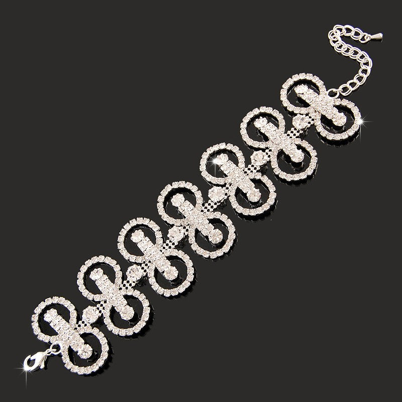 Novas Pulseiras de Berloques de Moda Prata 925 AAAAA Zircônia Cristal Feminino Pulseira Casamento Noivado Joias de Luxo