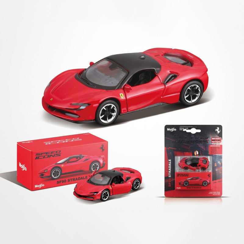 Novo em Estoque Maisto 1:64 Ferrari Sf90 Stradale Liga Miniatura Modelo Diecast Lamborghini Sian Fkp 37 Brinquedo Carro Presente de Natal Infantil