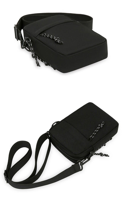 Simple Casual Mini Crossbody Bag Men's Nylon Small Shoulder Bag For Men Oxford Messenger Phone Side Sling Bag Husband Chest Pack