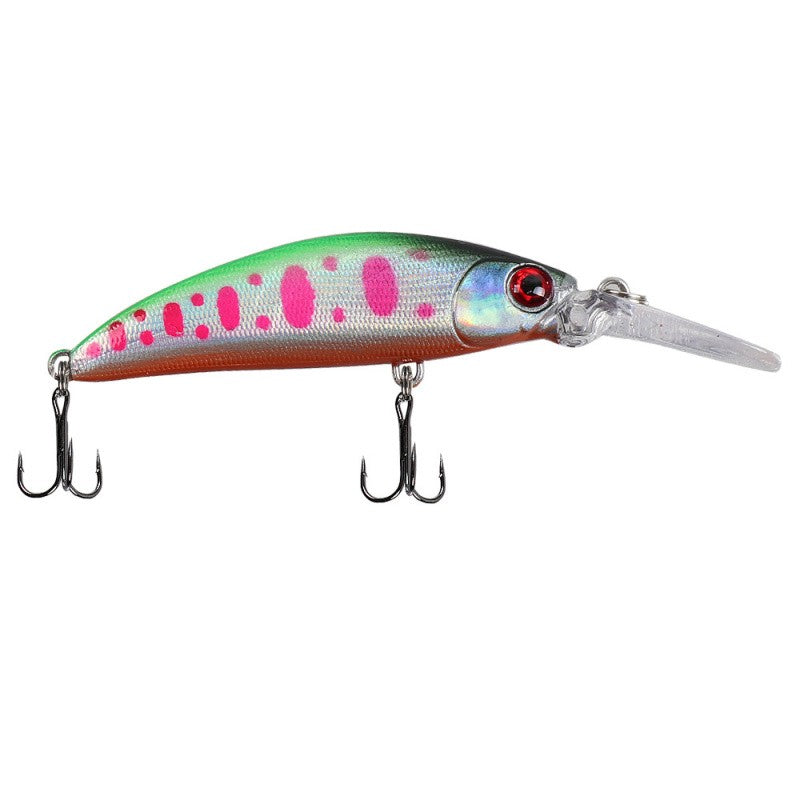 Isca Lure Placa Lingua Longa Sinking Minnow 7cm 6g Isca Artificial Arremesso Longo Pesca de Água Doce Salgada Isca Especial para Robalo e Per