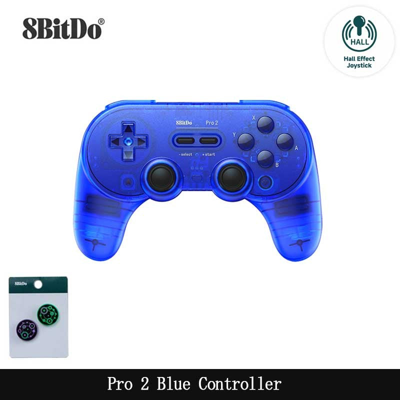 8BitDo Pro 2 Bluetooth Controller Gamepad Handle with Hall Effect for Nintendo Switch 2, PC, MacOS, Android, Steam, Raspberry Pi