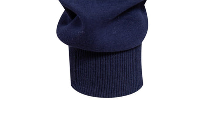 Men's Autumn Long-Sleeved POLO Collar European Size Sweater - Trendy, High-Quality, Casual, Versatile and Loose-Fit Top