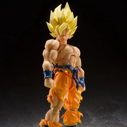 Shf Dragon Ball Z Son Goku Lendário Boneco de Ação Coleção Articulado de PVC Anime 17cm Super Saiyajin Kakarotto Modelo de Brinquedo