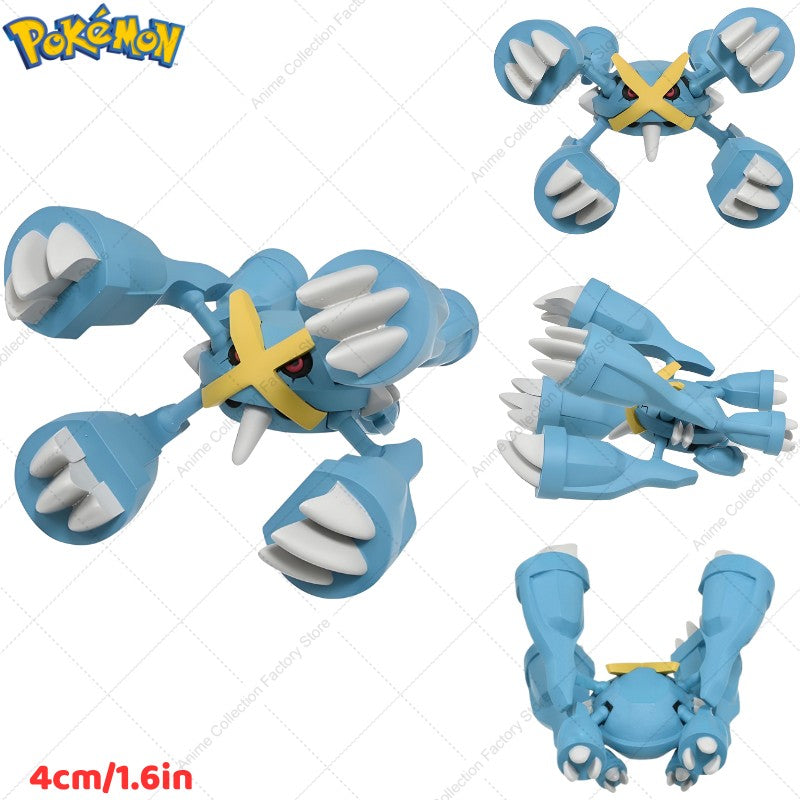 100% Original Takara Tomy Pokemon Figure Toys Chikorita Totodile Tepig Mega Metagross Charizard X PVC Figurine Model Dolls Gifts