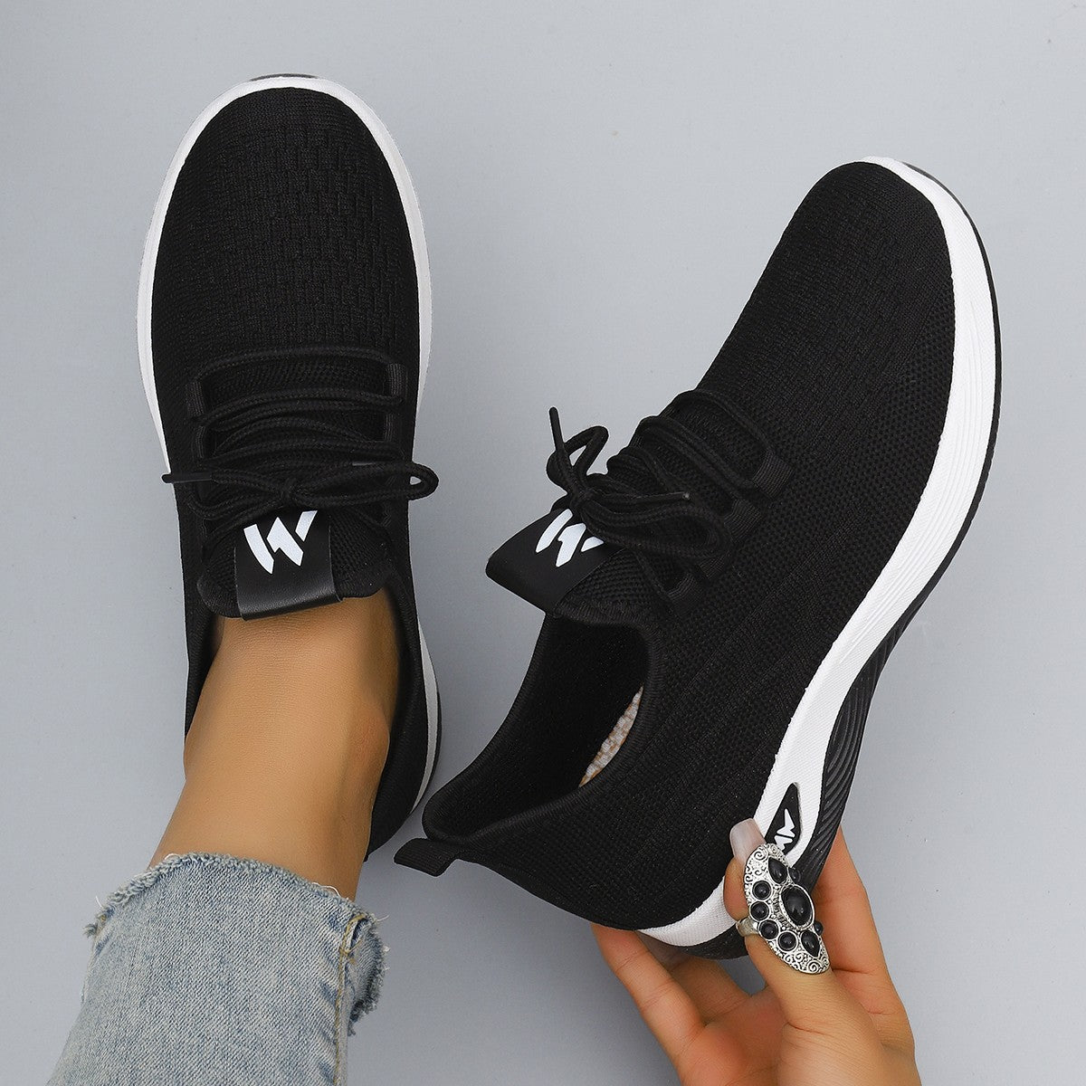 Women's summer breathable mesh flat shoes women's shoes casual sneakers shoes, clearance free shipping