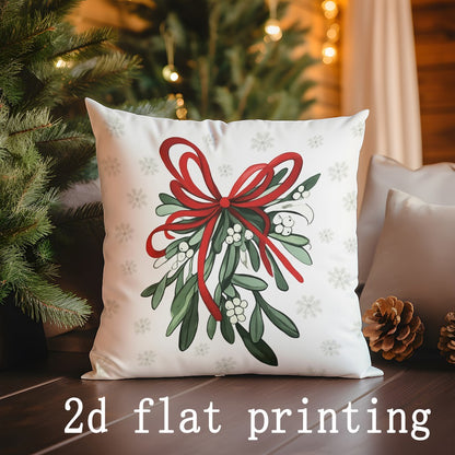Home Decor Christmas & Winter Themed Digital Printed Pattern Cushion Cover Suitable for Sofa Bedroom Car Pillow Cover