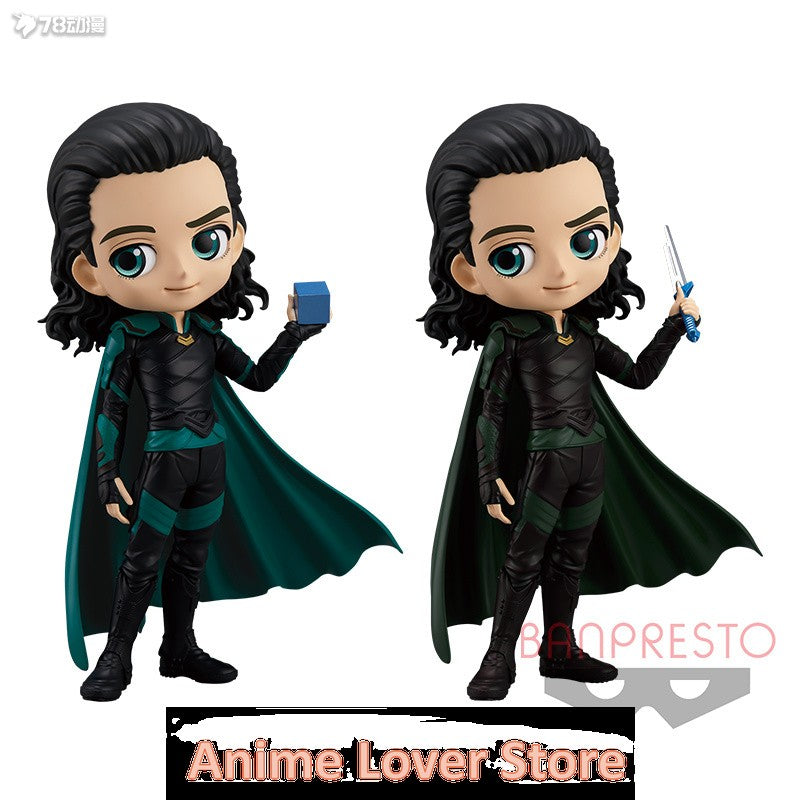 Em estoque Bandai Original Banpresto MARVEL Qposket Loki VO.1 VO.2 VO.3 Bonecos de Anime Brinquedos para Presente Infantil Modelo Colecionável