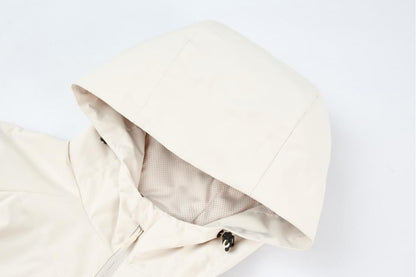 Casual jacket hooded jacket cardigan custom printable embroidered logo men's and women's outdoor windbreakers workwear