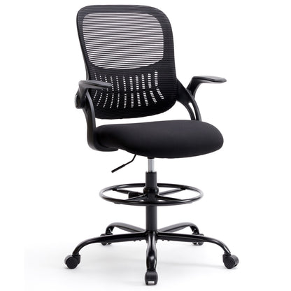 JHK Ergonomic Mesh Backrest Office Desk Chair Adjustable Height Computer Rolling Work Swivel Gaming Chairs With Wheels For Home