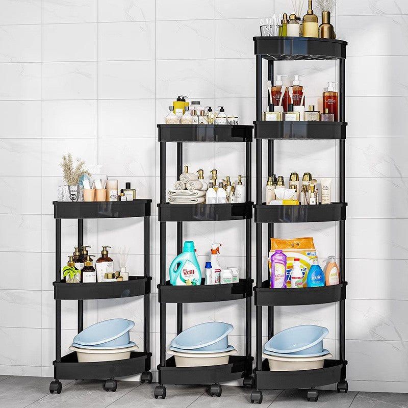 Carrinho de Armazenamento para Banheiro com Rodas, Rack de Armazenamento para Cozinha, Sala de Estar, Alta Capacidade de Carga, Acessórios para Casa
