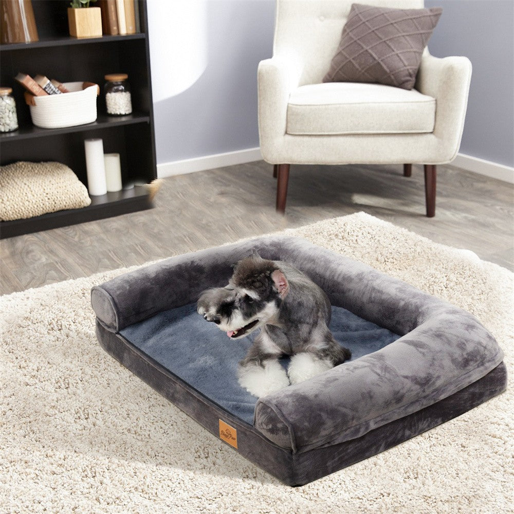Cama para Cães Calmante Grande XXXL Ortopédica com Espuma de Memória, Sofá-Cama, Capa Impermeável Removível, Tapete de Pelúcia para Cães Pequenos, Médios e Grandes