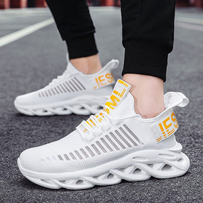 Men Shoes Comfortable Unisex Sneakers Breathable Couple Running Shoes Women Tenis Sports Shoe Size 36-46 White Walking Sneakers