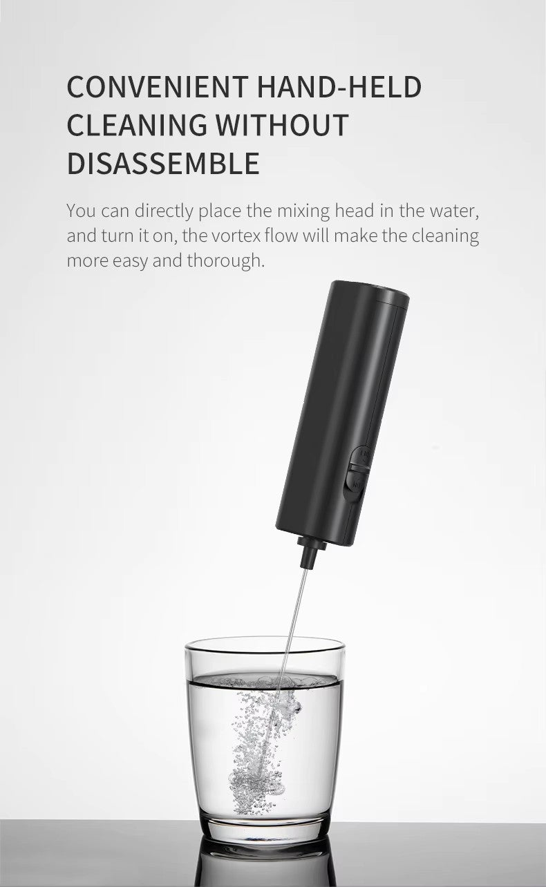 Kitchen Powerful Stirrer Milk Frother Handheld Foam Maker for Lattes Whisk Drink Mixer Coffee Electric Rechargable Egg Beater