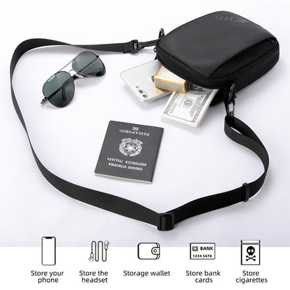 Heroic Knight Casual Men's Shoulder Bag 6.5" Phone Woman's Crossbody Bag Waterproof Men Chest Bag Outdoors Unisex Travel Pack