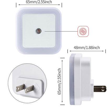 Plug in Dimmable Led Night Light with Auto Dusk to Dawn Sensor,for Hallway Bedroom Kids Room Kitchen Stairway?4Pack white light