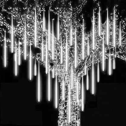 30/50CM LED Meteor Shower Rain Lights Waterproof Falling Raindrop Fairy String Light for Christmas Holiday Party Patio Decor