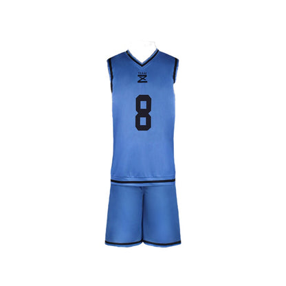 Anime Bachira Meguru Cosplay Costume Football Jersey Sportswear Blue Uniform Bodysuit Halloween Christmas Party Outfit
