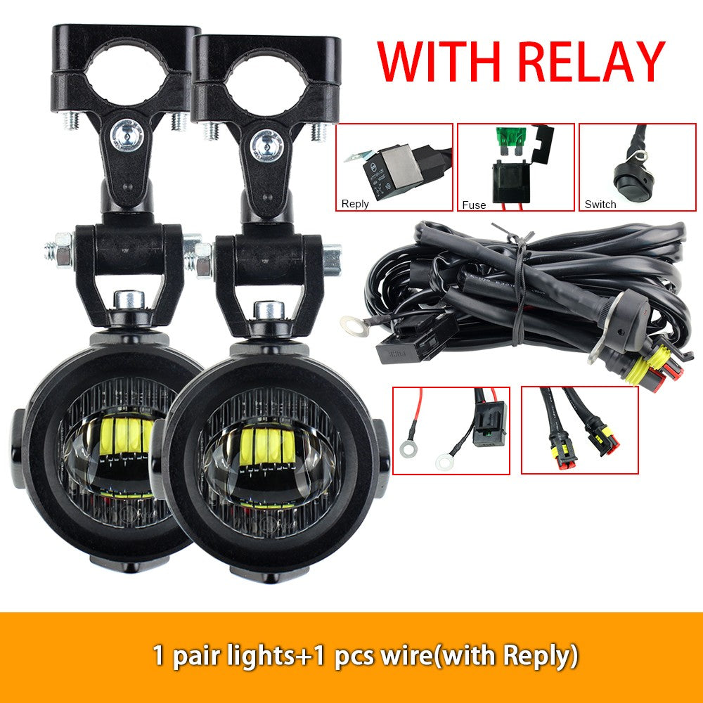 Melhore as luzes auxiliares de neblina da sua motocicleta Lâmpada mais brilhante 40W 6000K para BMW R1200GS F800GS F700GS F650 K1600
