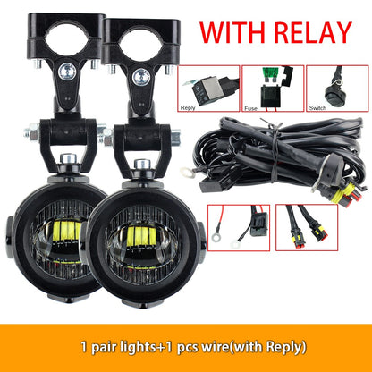 Melhore as luzes auxiliares de neblina da sua motocicleta Lâmpada mais brilhante 40W 6000K para BMW R1200GS F800GS F700GS F650 K1600