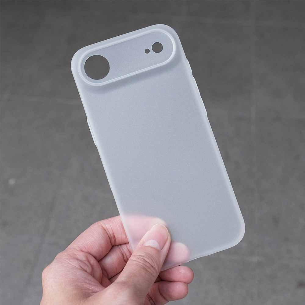 Capa Dura Ultrafina 0,3mm Para iPhone Air 17 16 Pro Max Plus 16E Translúcida Fosca Preta Fina PP Para iPhone17ProMax 16Pro