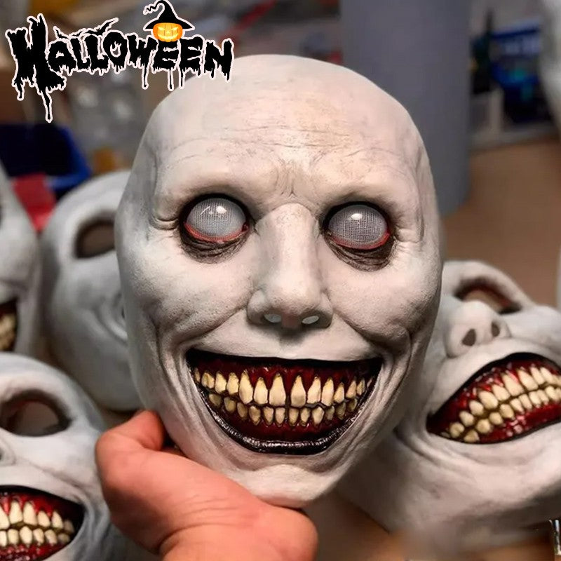 1-10PCS Halloween Smile Demon Mask for Exorcist Cosplay Party Ghost Costume and Haunted House Decoration Party Prop