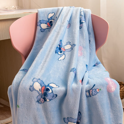 Manta Fofa do Stitch, Manta Quente de Flanela, Fronha com Estampa Estilo Japonês, Colcha para Quarto, Sofá, Cama de Menina