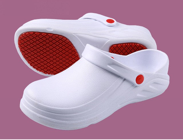 New Men Slippers Non-slip Waterproof Sandals Oil-proof Kitchen Work Cook Shoes Chef Master Hotel Restaurant Slippers Unisex