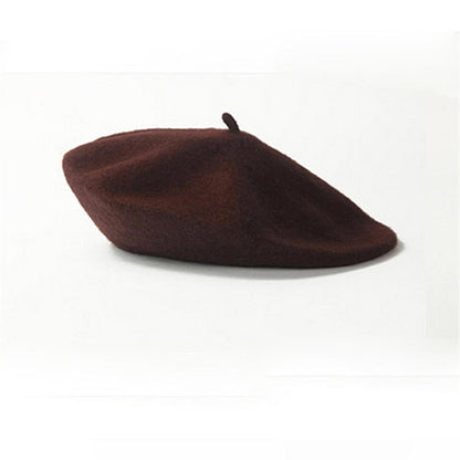 Boina Quente Multicolorida de Lã Grossa Inverno Outono Artista Retrô Francesa Lisa Chapéu de Pintor Para Mulheres Meninas Gorros Quentes Para Caminhada ao Ar Livre