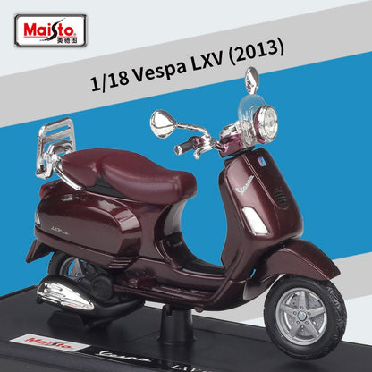 Maisto 1:18 Vespa GT300 Moto de Liga Simulação Diecast Metal Modelo Clássico de Moto Coleção Brinquedo Infantil Presente