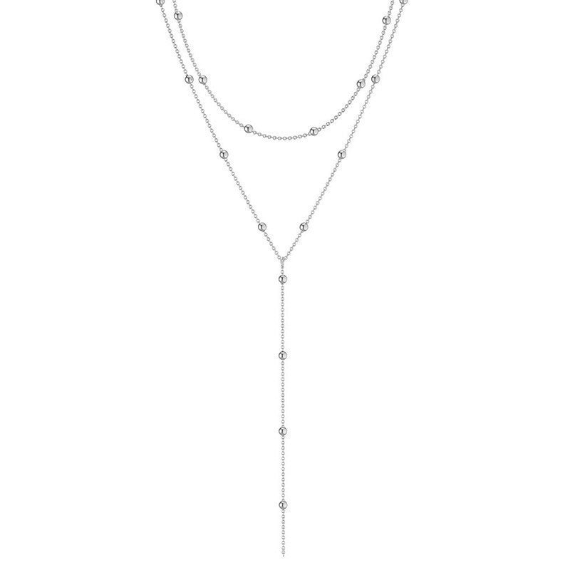 Fashion Gold Color Y-Shaped Pendant Necklaces For Women Girls Luxury Cubic Zirconia Long Tassel Dangle Choker Jewelry Gift
