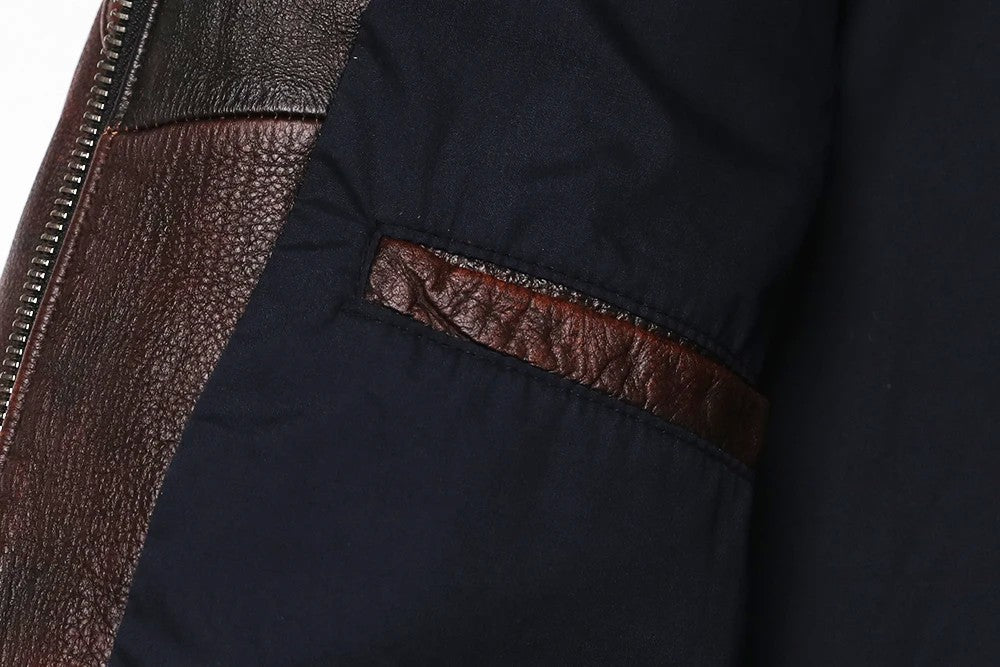 2025 Vintage Brown Genuine Leather Jacket Real Natural Cowhide Men Motorcycle Biker Coat Mens Slim Calf Skin Coat