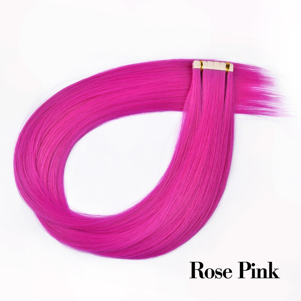 Straight Tape in Hair Extensions Natural Hair Extensions Mini Tape ins Invisible Seamless Blonde Silky Natural Tape ins For Wome