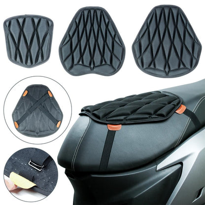 Almofada de Assento de Moto Proteção Solar Isolamento Térmico Respirável EVA Impermeável Amortecimento Capa de Almofada de Assento Universal