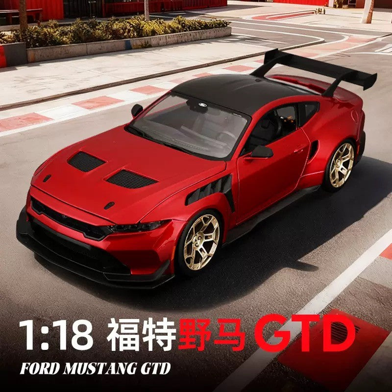 Original Maisto 1:18 Ford Mustang GTD Modelo de Carro em Liga Metálica Estático Miniatura Coleção de Modelos Die-Cast Presentes Brinquedos Presentes de Aniversário