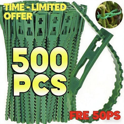Reusable Adjustable Plastic Plant Cable Ties for Garden Vines, Trees, and Shrubs Support, Locking Nylon Zipper Organizer Tools