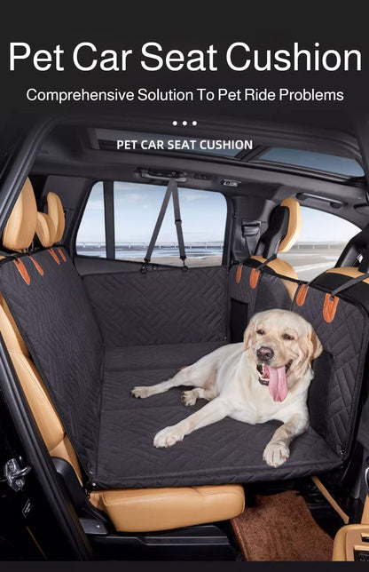 Capa de Carro Removível de Inverno Extensão Traseira Almofada para Cães Impermeável à Prova de Arranhões Antiderrapante Rede Almofada de Assento Traseiro para Pet