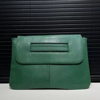 Ladies' fashionable retro snake patterned handbag with high capacity and detachable shoulder strap, single shoulder bag