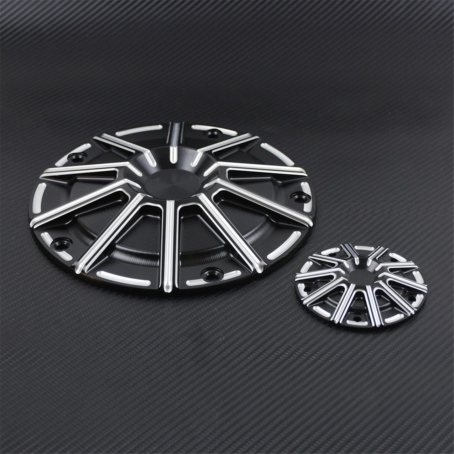 Motorcycle CNC 5 Holes Engine Derby Timer Timing Cover Black For Harley Touring Road Glide Heritage Softail Fat Boy FLSTF Dyna