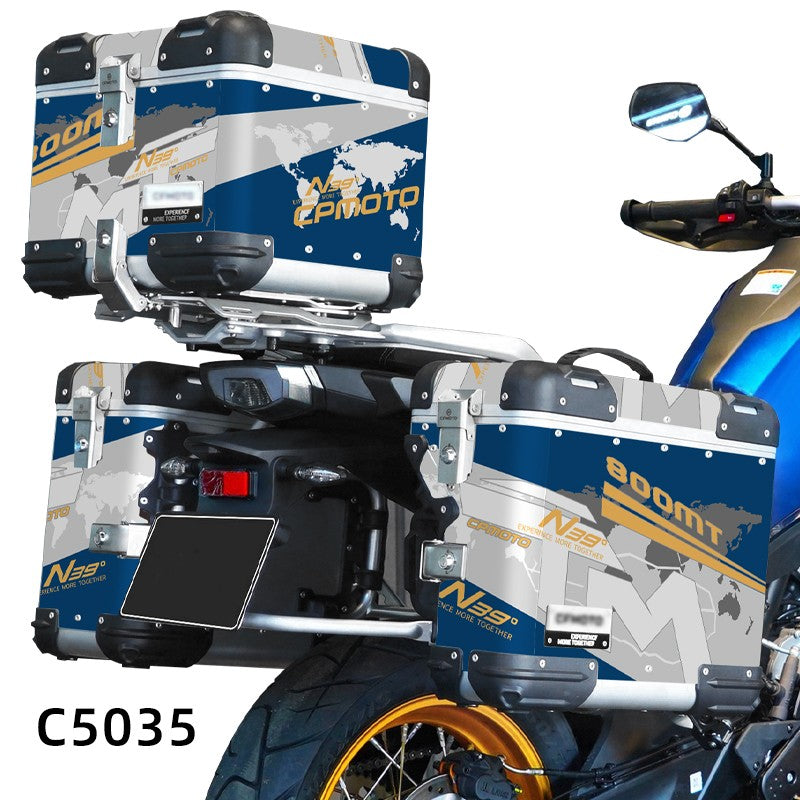 Adesivos de Motocicleta BIKE GP para CFMOTO 800MT N39° Conjunto de Adesivos Decorativos para Caixa de Ferramentas de Alumínio Baú de alumínio