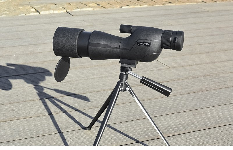 Telescópio Terrestre HD 25-75x60 com Zoom Potente, À Prova D'água, Prisma BAK4 de Longo Alcance para Equipamento de Acampamento com Tripé