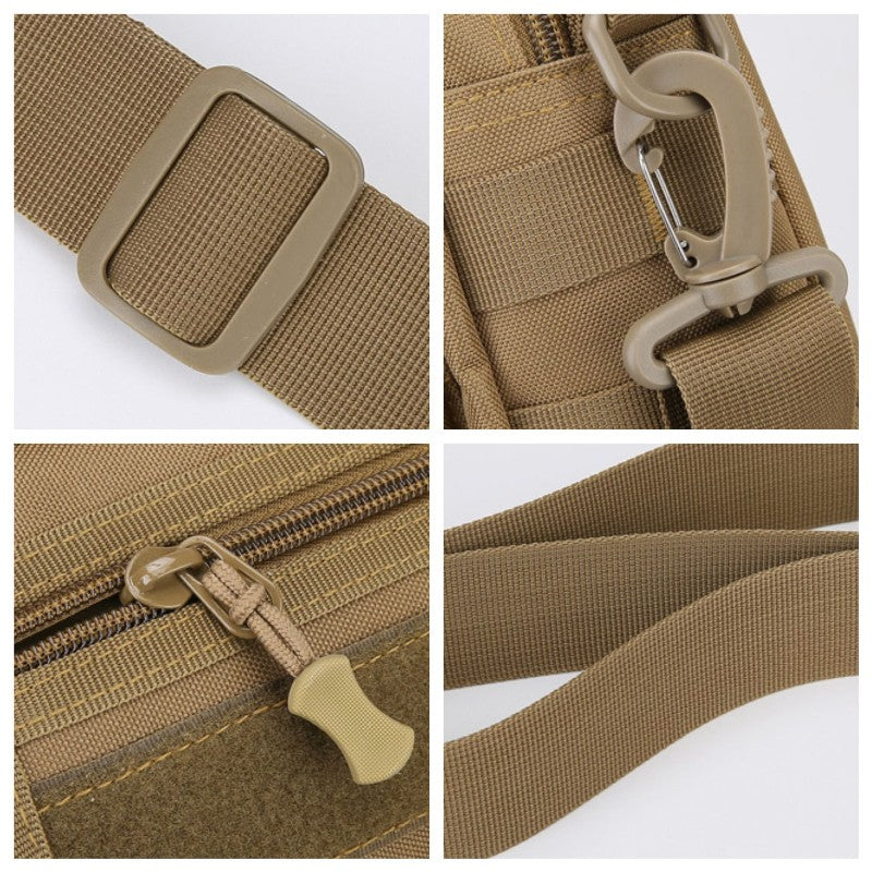 Tactical Messenger Pouch Men's Vintage Camouflage Army Crossbody Bag Nylon Single Shoulder Bag Chest Pack Sling Hunting Bag