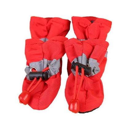Novos 4 Peças Sapatos Para Cães Antiderrapantes Chuva Neve Botas Quentes e Grossas Para Pequenos Gatos Cães Filhotes Meias Botinhas Para Cães