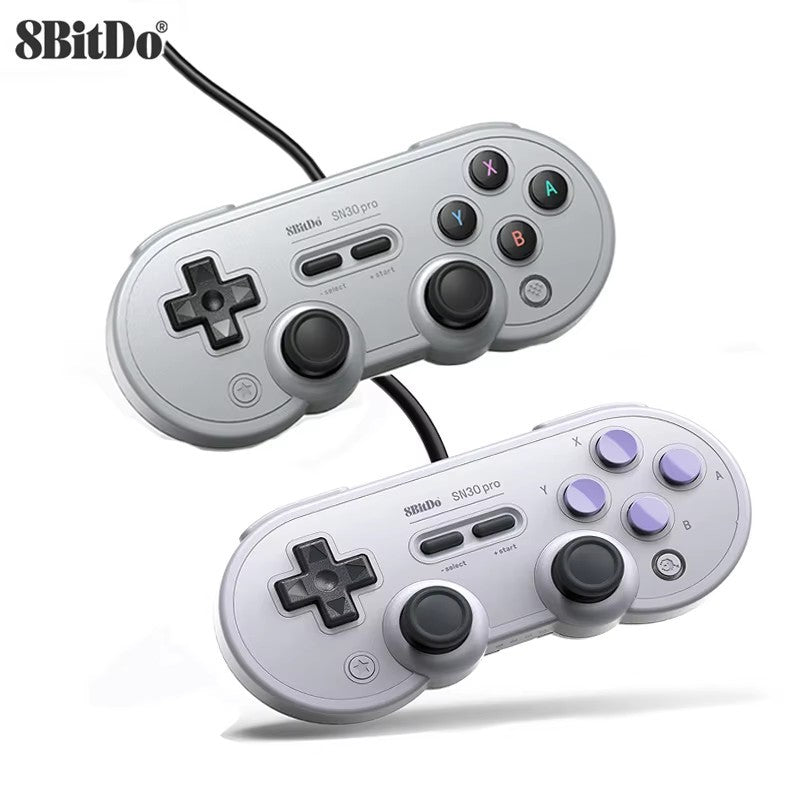 1 Or 2PCS 8BitDo SN30 Pro Wired USB Gamepad for Nintendo Switch Windows 10/11 Compatible with Raspberry Pi Game Controller