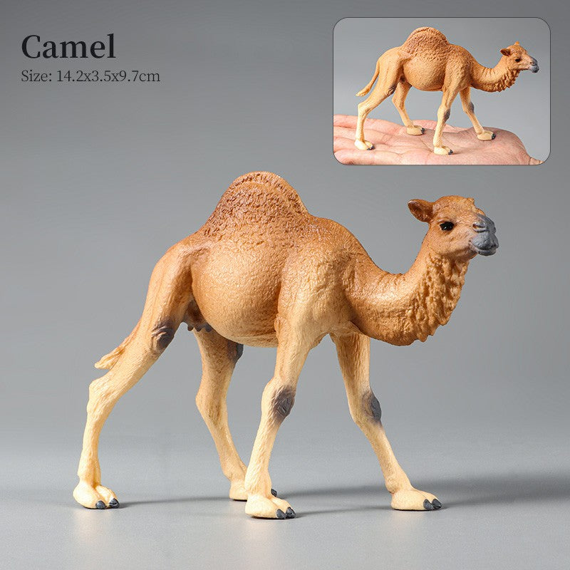 Conjunto de Brinquedos Montessori de Animais Selvagens - Leão Elefante Antílope Miniaturas de Animais Figuras de Ação Zoológico Presente Educacional para Crianças