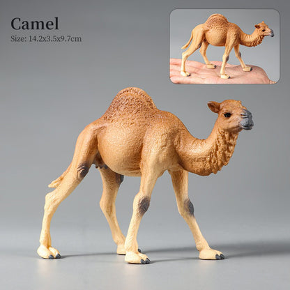 Conjunto de Brinquedos Montessori de Animais Selvagens - Leão Elefante Antílope Miniaturas de Animais Figuras de Ação Zoológico Presente Educacional para Crianças
