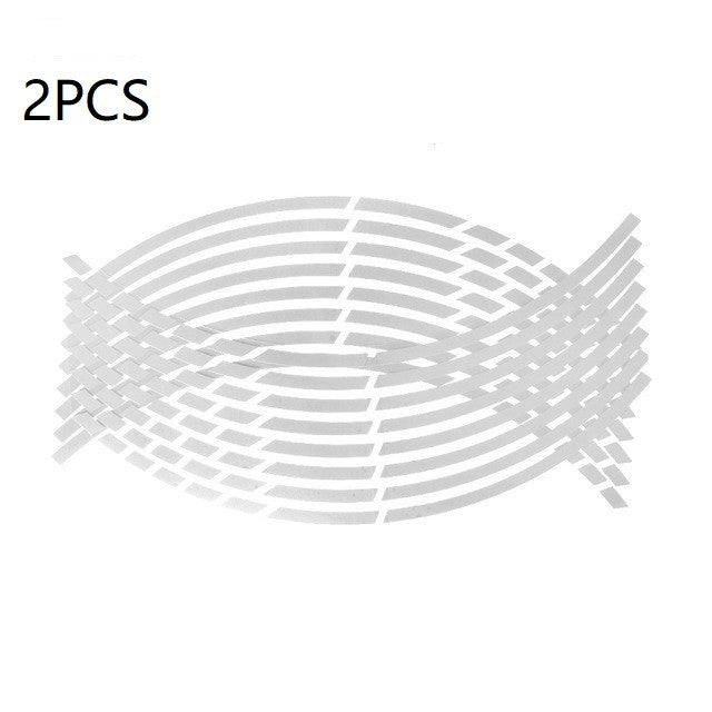 1 Conjunto de 5 Cores Faixas de Estilo para Carros Adesivos e Decalques Refletivos para Rodas de Moto e Motocross Fita Refletiva para Aro 17/18 Polegadas