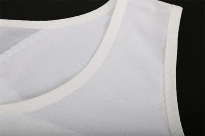 Men Fitness Clothes Compression Sports Vest Tight Base Layer Sleeveless Shirt Mesh Tops Singlet Sweatshirt Sportswear Activewear